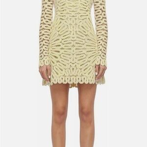 Simkhai McCall dress in suplphur(light yellow) NWT SIZE 10